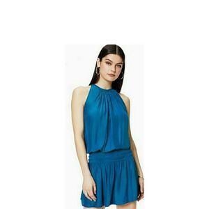 NWT Ramy Brook Paris Sleeveless Dress in Petro MSRP:$425